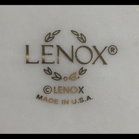 LENOX two (2) small china pcs. ivory w/gold - Picture 5 of 7